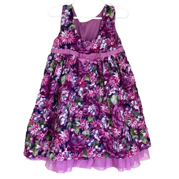 Girls Floral Gymboree Casual Dress Size 5T - Picture 1 of 6